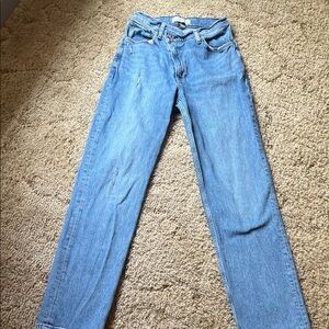 Abercrombie CURVE LOVE 90s straight ultra high rise. Crossover button